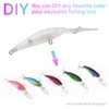 OriGlam Fishing Blanks Lures Kit Unpainted, Topwater Swimbait, Lure Blanks