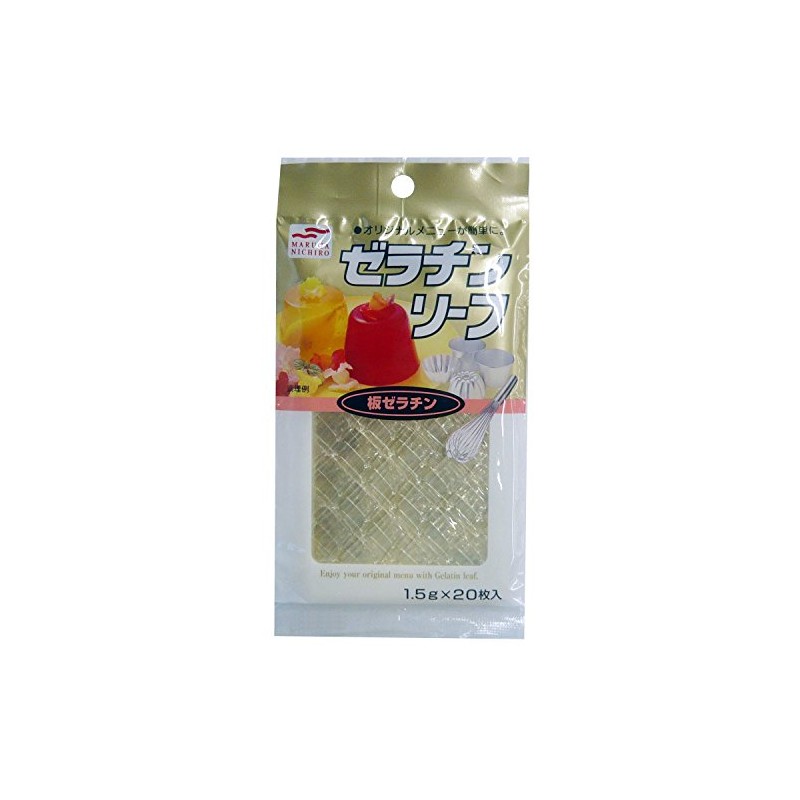Maruha Gelatin Leaf, 1.1 oz (30 g) (1.5 g) x
