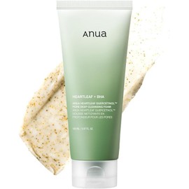 ANUA Heartleaf Quercetinol Pore Deep Cleansing Foam, Facial Cleanser, for Double Cleansing, BHA, Hyaluronic Acid, Glycerin, Face Wash, Blackhead Remover, Korean Skincare, 150ml/5.07 fl.oz.