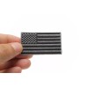 Ivamis US Flag Patch Black and Gray 2.5 Inch- 2.5x1.4