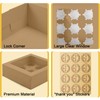 POPUFUN 9-Count Cupcake Boxes with Window and Insert, 9x9x3 Inch,