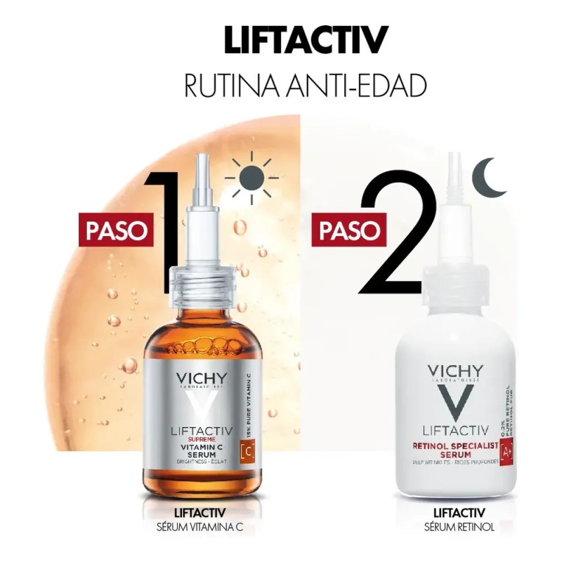 Kit Vichy Liftactiv Anti-edad Día y Noche Vitamina C +