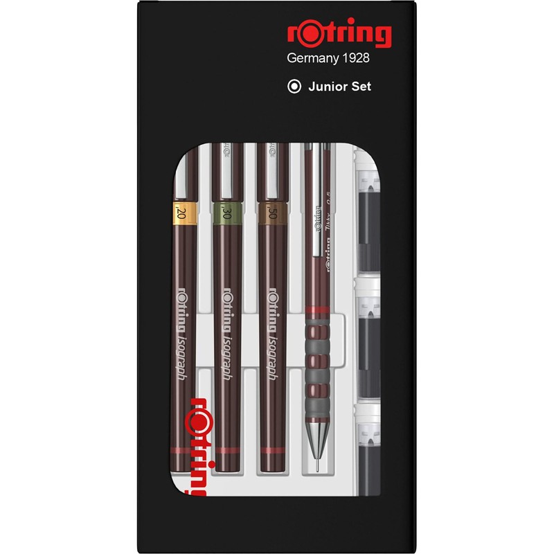 rOtring Isograph Junior Set 3x Technical Pens | 0.20mm, 0.30mm,