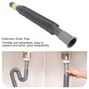 Sink Drain Pipe, Extension Flexible Plastic Angle Drain Pipe Exhaust