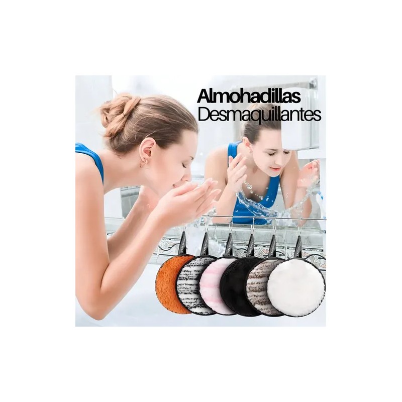 2pz Esponja Limpieza Facial Almohadilla Desmaquillante F