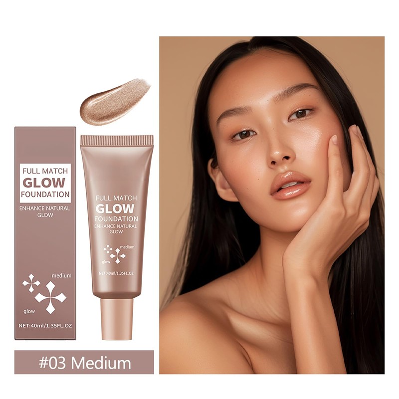 Natural Glow Illuminator Glotion, Hydrating Makeup Highlighter for Face &