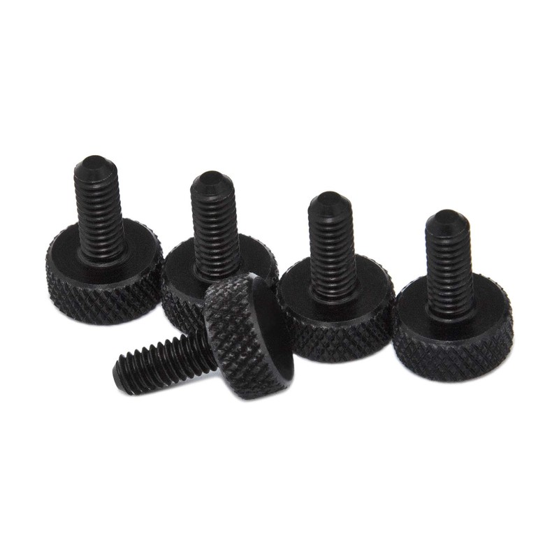 PrecisionGeek M4 x 10mm Flat Knurled Aluminium Thumb Screws (Set