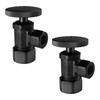 Westbrass D105-2-62 Round Handle Angle Stop Shut Off Valve, 1/2"