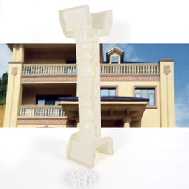 89cm Plastic Balustrade Mold, Roman Column Cement Mold DIY Concrete Plaster Casting Mould Kit Balcony Pool Fence Cement Railing Mold for Garden Balcony Fence Decor