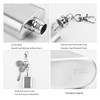 Stainless Steel Hip Flask and Funnel Set, Portable Leak-proof Flask,