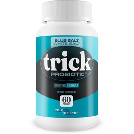 Blue Salt White Salt Trick Probiotic - Our Best Probiotics for Men - Promote Heathy Microbiome - Gut Health Once Daily Men's Probiotic - 40 Billion Mens Prostate Probiotics