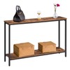 HOOBRO Console Table, 47.2" Narrow Entryway Table, Industrial Sofa Table