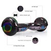 GlareWheel M3 Hoverboard LED Light Bluetooth Chrome Black