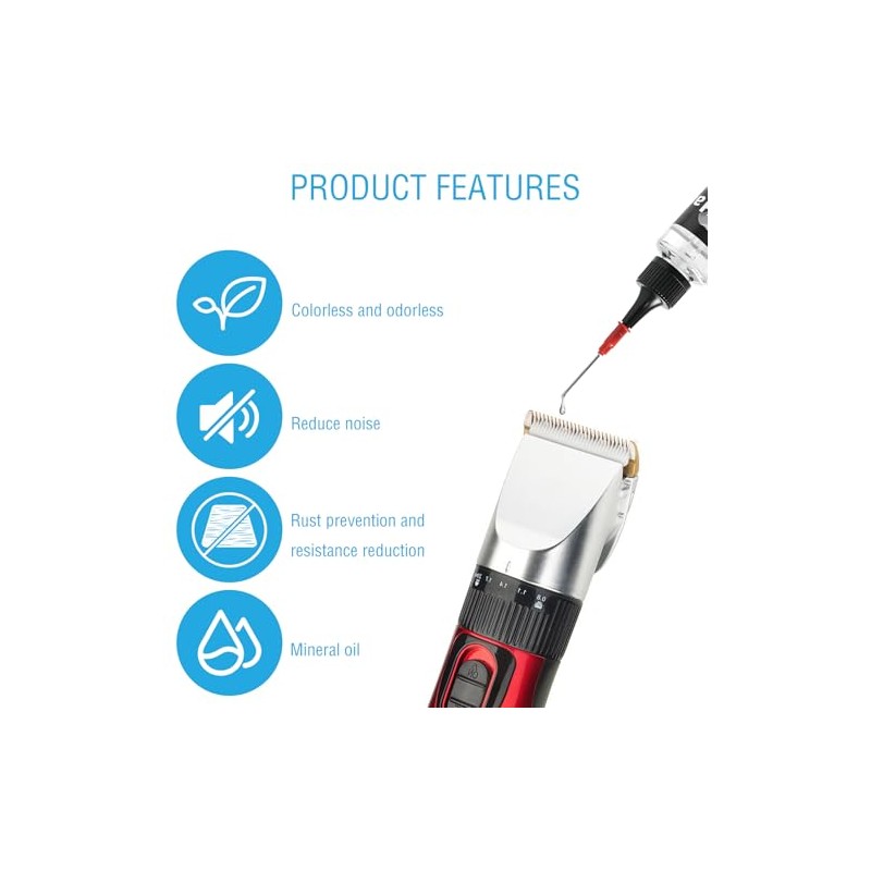 2 Pcs 60 ML Hair Clipper Oil, Shaver Lubricating Oil