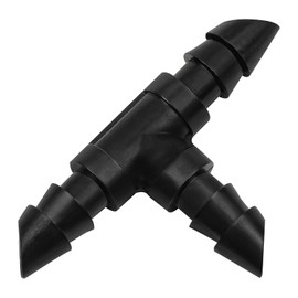 TTioDri 110 Pack Drip Irrigation 1/4" Barbed Tee Fittings, Drip Line Barbed T Connectors for 1/4 Inch Irrigation Tubing Micro Irrigation Connection Parts for Garden Sprinkler Systems