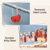 PATIKIL 3.9 Inch Love Locks Heart Padlock with Key Set,