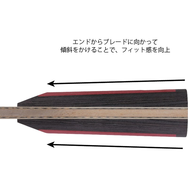 Nittaku NC0225 Table Tennis Racket, Pen Holder, For Attacks, Color