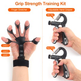 Hand Trainer Finger Trainer Stretcher Grip Strength Trainer for Muscle Building, Hand Therapy and Recovery to Relieve Arthritis Pain Forearm Trainer