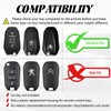 TOOMUME Key Cover TPU Car Key Case Fits Peugeot 208