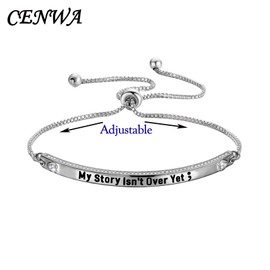 CENWA My Story Isn't Over yet – Pulsera de semicócoma, guerrero y coma, joyería para concienciación de suicidio, conciencia, suicidio, superviviente, regalo de salud mental de semicolon