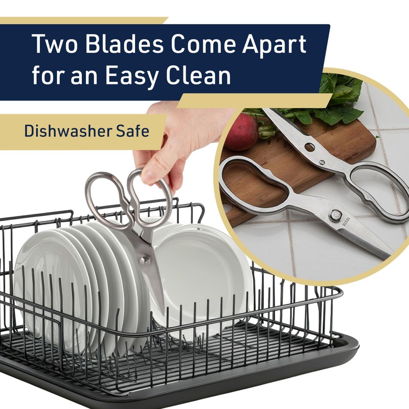 Heavy Duty Kitchen Scissors - Multipurpose Forged Stainless Steel Scissors