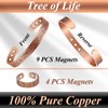 Vicmag Copper Magnetic Bracelet for Women Men 3500 Gauss Magnets