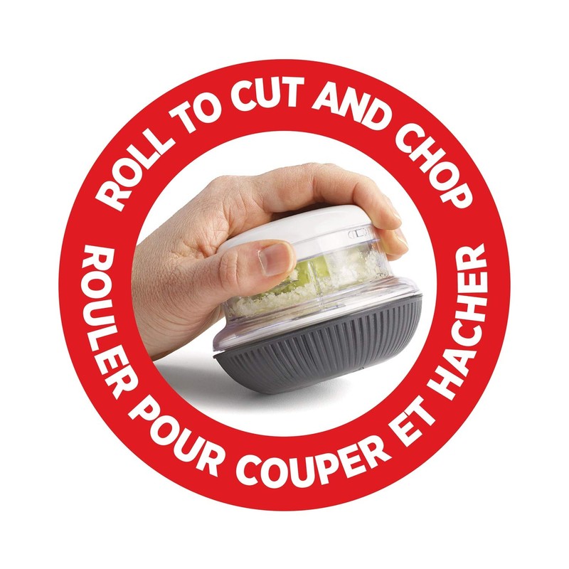Starfrit Mini Rolling Chopper - Effortless Chopping with Dual Blades