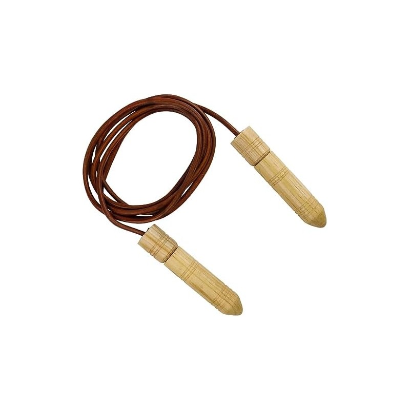 FIRE SPORTS® Cuerda Para Saltar Cuero Piel Con Balero Rotación