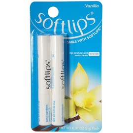 Softlips Lip Protectant SPF 20, Vanilla 2 ea (2 pack)