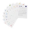 NUOBESTY 36 Sheets Desk Calendar Stickers Note Pads Labels Notepads