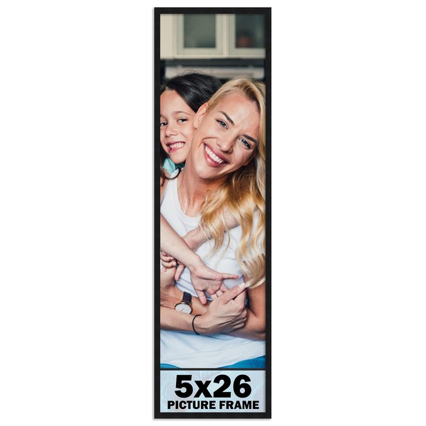 5x26 Frame Black Picture Frame - Complete Modern Photo Frame