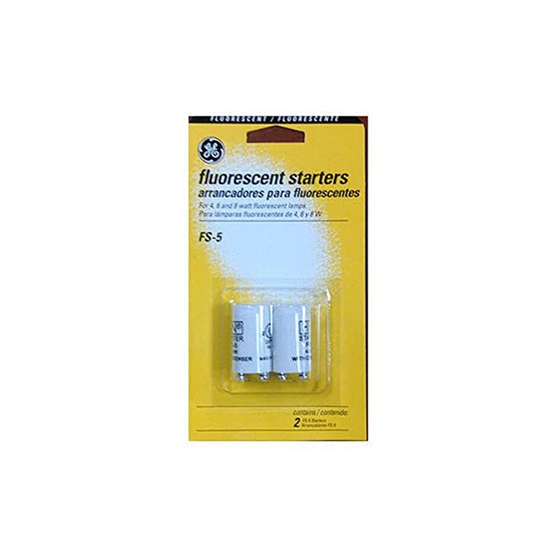 GE G E Lighting 64821 FS-5-C/TP Fluorescent Starter, 2-Pack, 2