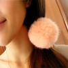 2pcs Pom Pom Elastic Hair Tiles/Ties - Flurry Ball Ponytail