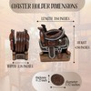 BestGiftEver Coaster Set of 4 Western Cowboy-Inspired Coasters for Drinks,