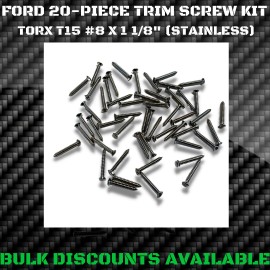 Ford Replacement 1957-1979 Ford Ranchero Interior Exterior Bezel Molding Trim Screws STAINLESS