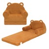 MONKISS Toddler Chairs Comfy, 2-in-1 Fold Out Kids Sofa Bed,