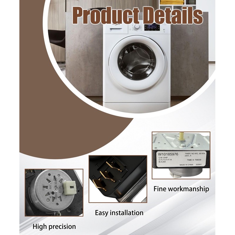 W10185976 WPW10185976 Dryer Timer