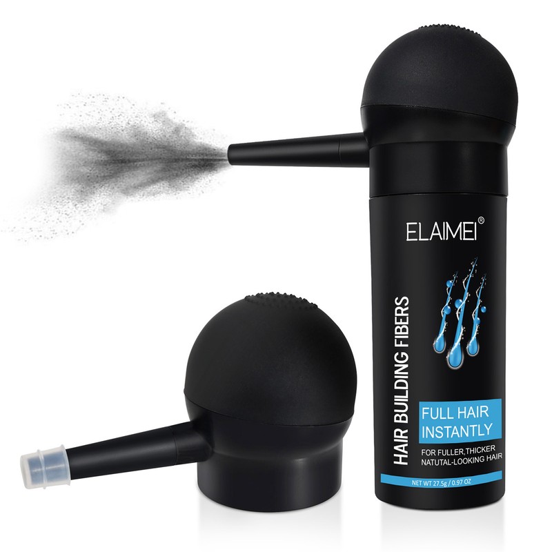 ELAIMEI 27.5g Hair Building Fibers with Spray Applicator Even Fine