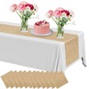 Newwiee 6 Pack Plastic Table Runner 14 x 108 Inch
