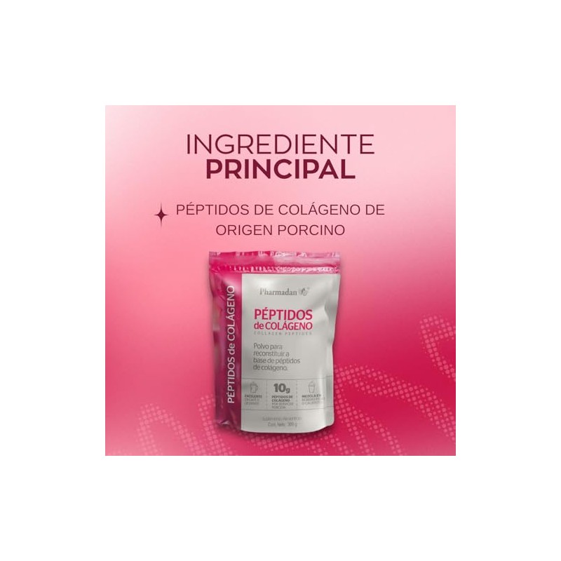Pharmadan Péptidos Colágeno Sabor Gramos Por Porción 300