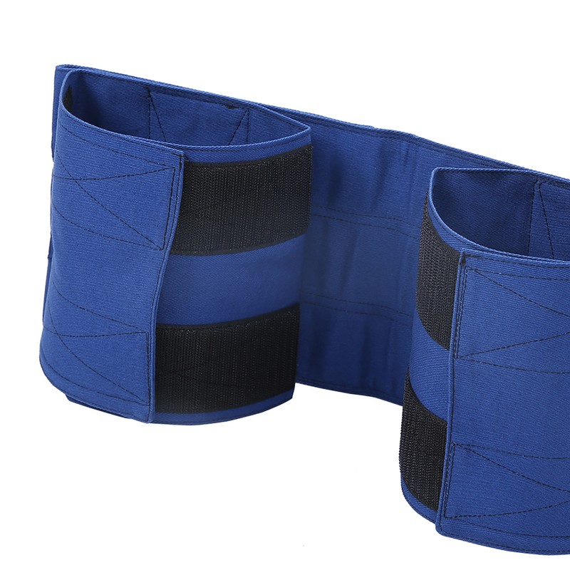 Wheelchair Footrest Non‑Slip Adjustable Leg Restraint Strap Seat Belt (Blue