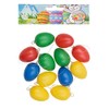 Idena Plastic Eggs, 12 items, colourful, 4 cm