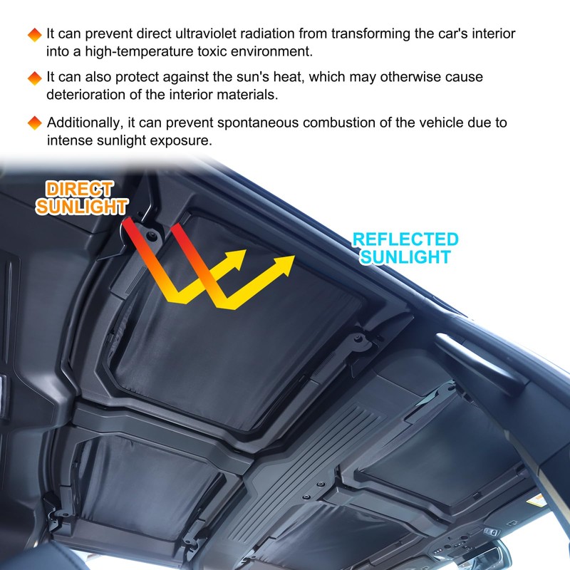 for 2024 2025 Hummer EV Accessories Sun Shade, Won't Sag