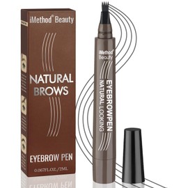 iMethod Eyebrow Pen - Upgrade Eyebrow TattooPen, Eyebrow Makeup, Long Lasting, Waterproof and Smudge-proof, Dark Grey