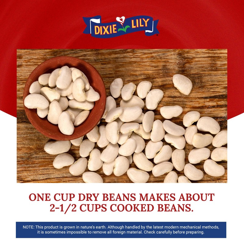Dixie Lily - Large Lima Beans - Dried Beans for