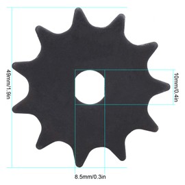 Dilwe Sprocket, H Holes 11 Teeth Steel Sprocket Suitable for 1020 High Speed MotorsBicycles and Spare Parts