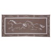 Stylish Camping GH8187 Brown/White 8' x 18' Galloping Horses Mat,