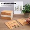 60 Packs Kraft Small Blank Notebooks, Unlined Mini A6 Journals