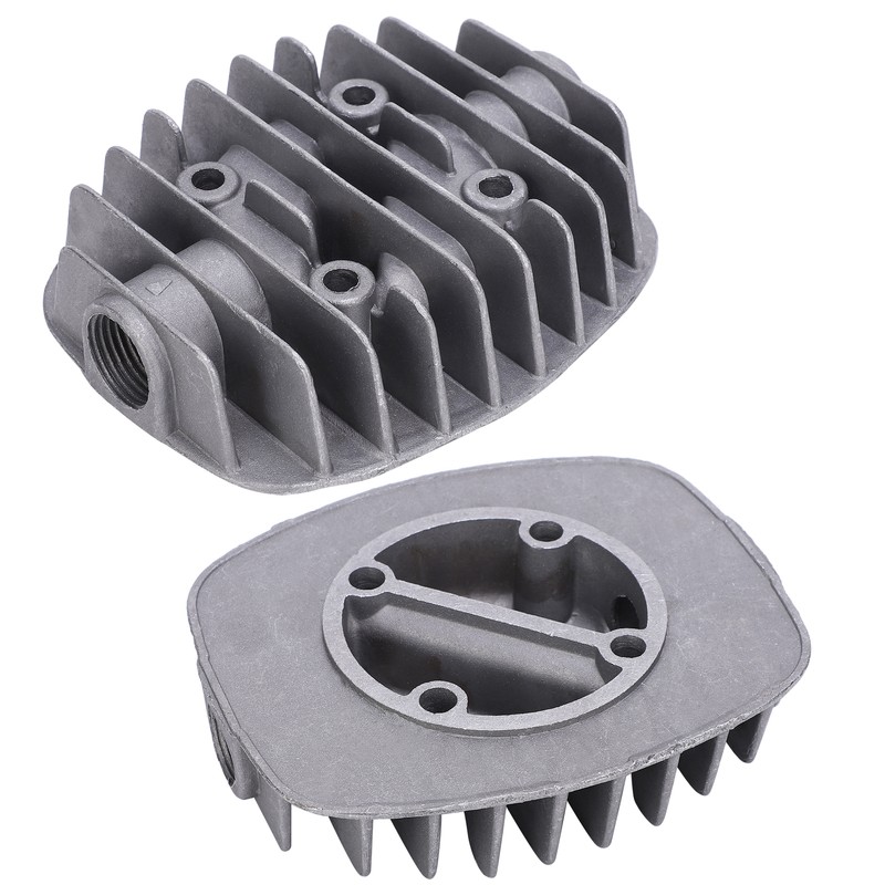 2Pcs Air Compressor Cylinder Head 2.5P/3P/5P/6P DoubleCylinder Cover Accessories