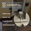 24 Feet Dryer Vent Cleaning Kit - Chrome Button Locking